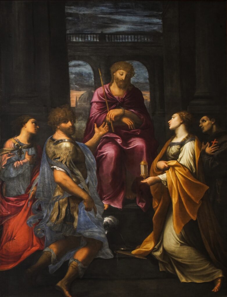 Ecce Homo con i Santi Vittore e Corona