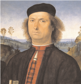 Ritratto di Francesco delle Opere, particolare