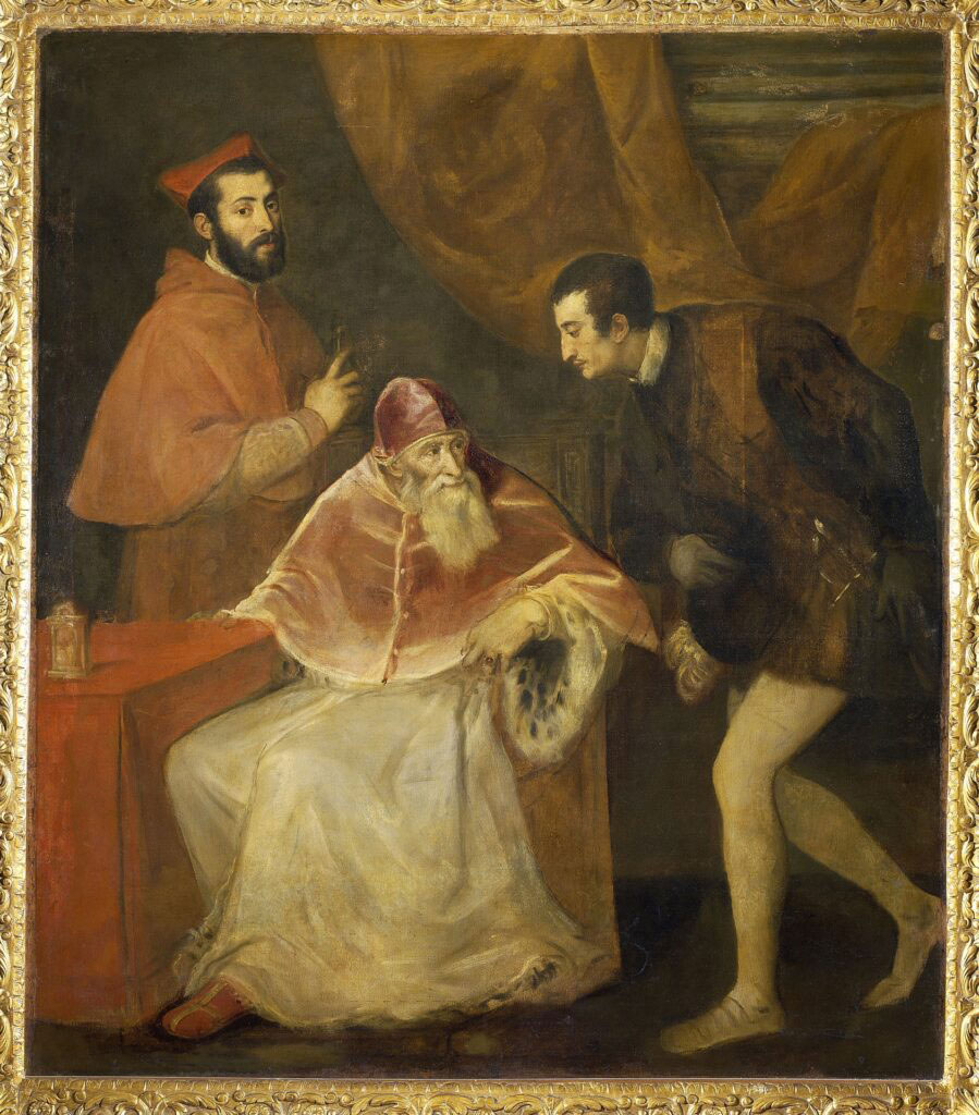 Paolo III e i nipoti Alessandro e Ottavio Farnese