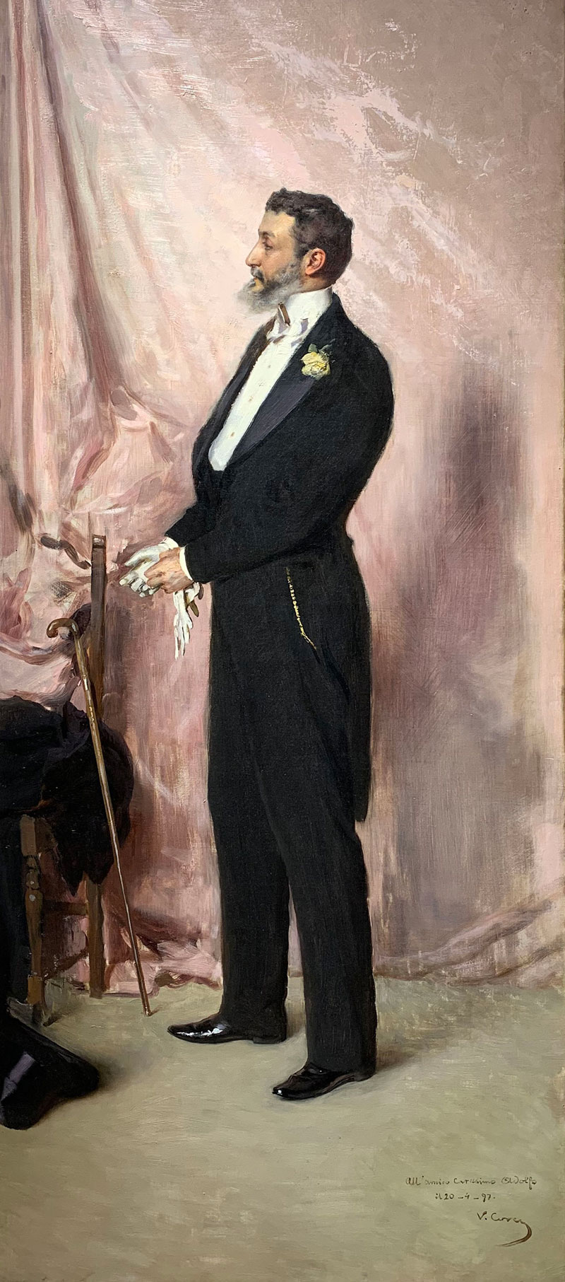 Ritratto di Adolfo Belimbau - 1897,olio su tela.
Courtesy Società di Belle Arti, Viareggio
 - Vittorio Corcos